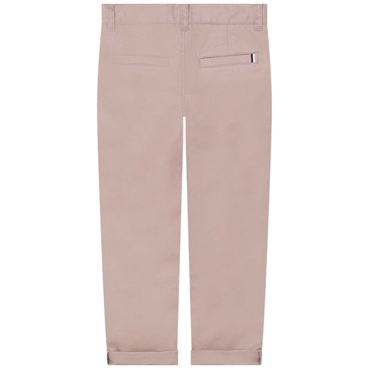 Hugo Boss Boys Khaki Cotton Pants_ J24869-269