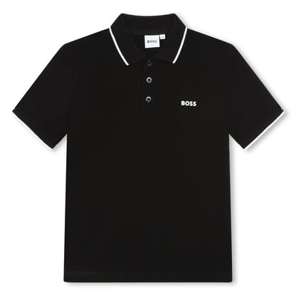 Boys Black Polo