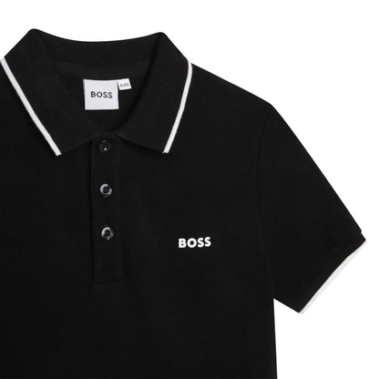 Boys Black Polo