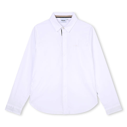 Hugo Boss Boys White Dress Shirt_J25Q03-10P