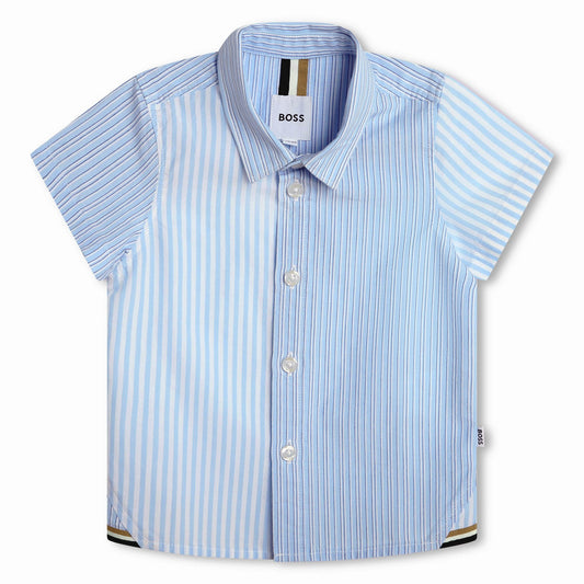 Hugo Boss Toddler Striped Dress Shirt_ J50589-10P