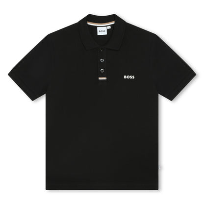 Hugo Boss Boys Black Polo