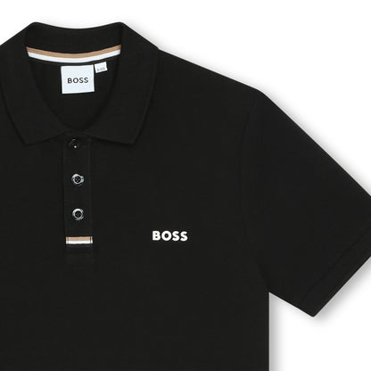 Hugo Boss Boys Black Polo
