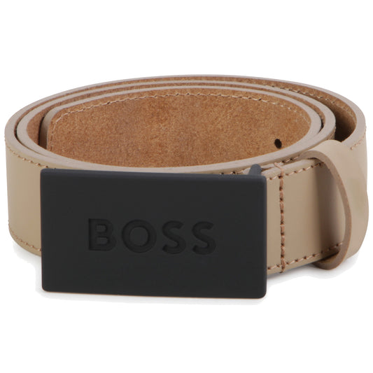 Hugo Boss Boys Brown Leather Belt_ J50956-269