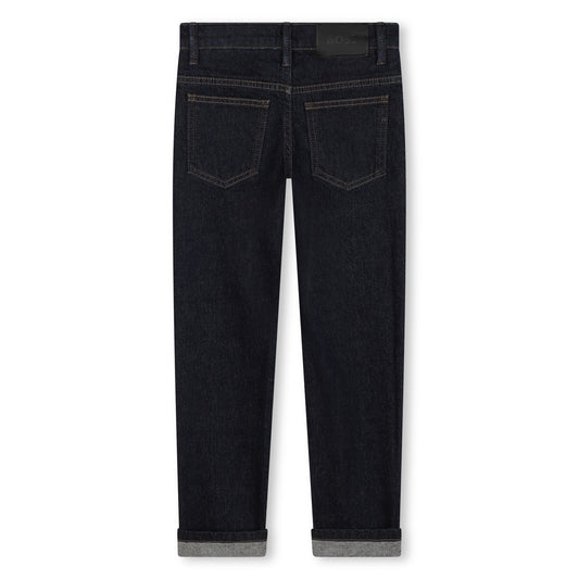 Boys Slim Fit Dark Denim Jeans