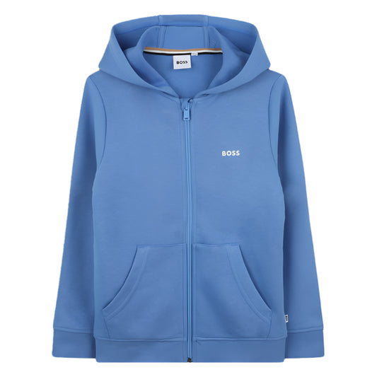 Hugo Boss Boys Classic Zip Up Hoodie_ J51958