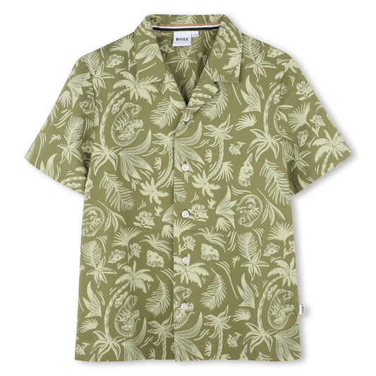 Hugo Boss Boys Cotton Poplin Shirt