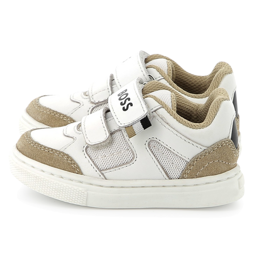 Hugo Boss Toddler Leather Velcro Sneakers_ J52163