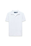 White polo shirt on a white background