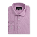 Boys Pink Micro Checks Dress Shirt - NorthBoys