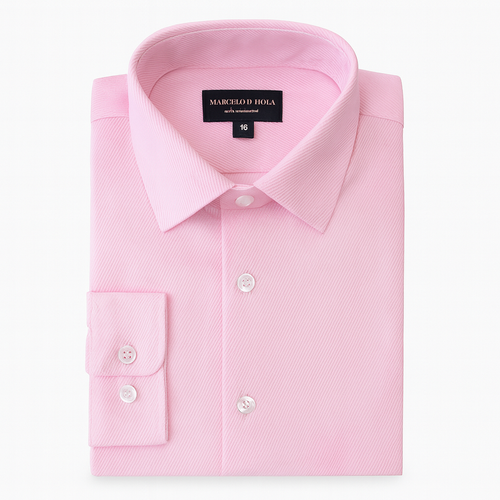 Marchello Boys Twill Pink Dress Shirt_ 50031