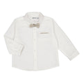 Mayoral Baby White Long Sleeve Cotton Dress Shirt w/ Bow_ 1116 - 12 - NorthBoys