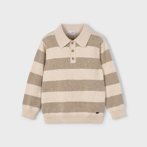 Mayoral Mini Boys Long Sleeve Knit Polo_ 4122 - 024 - NorthBoys