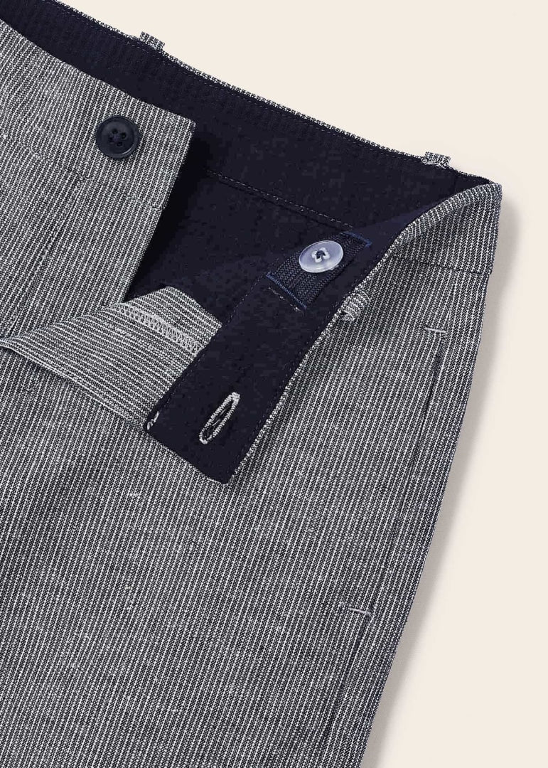 Mayoral Mini Navy Stripe Tailored Bermuda Shorts _3220 - 64 - NorthBoys