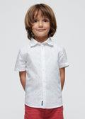 Mayoral Mini Short Sleeve Micro Dot Dress Shirt_ 3116 - 62 - NorthBoys