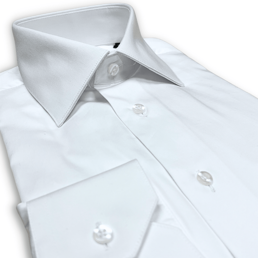 NorthBoys Mens Tailored Fit White Premium Cotton Dress Shirt - NorthBoys