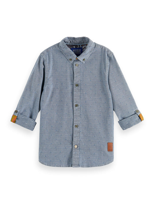Scotch & Soda Boys Blue Denim Shirt_174054-0089