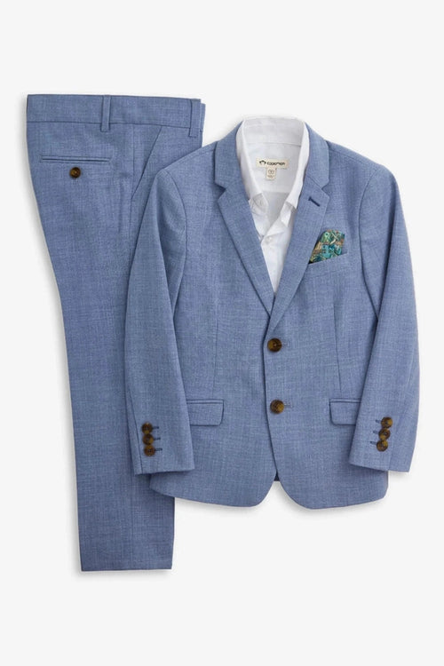 Appaman Boys Two Piece Stretchy Pacific Blue Mod Suit_ B0924