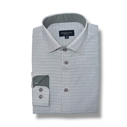 Marcelo D'Liola Boys Steel Weaved Window Dress Shirt_ 50028