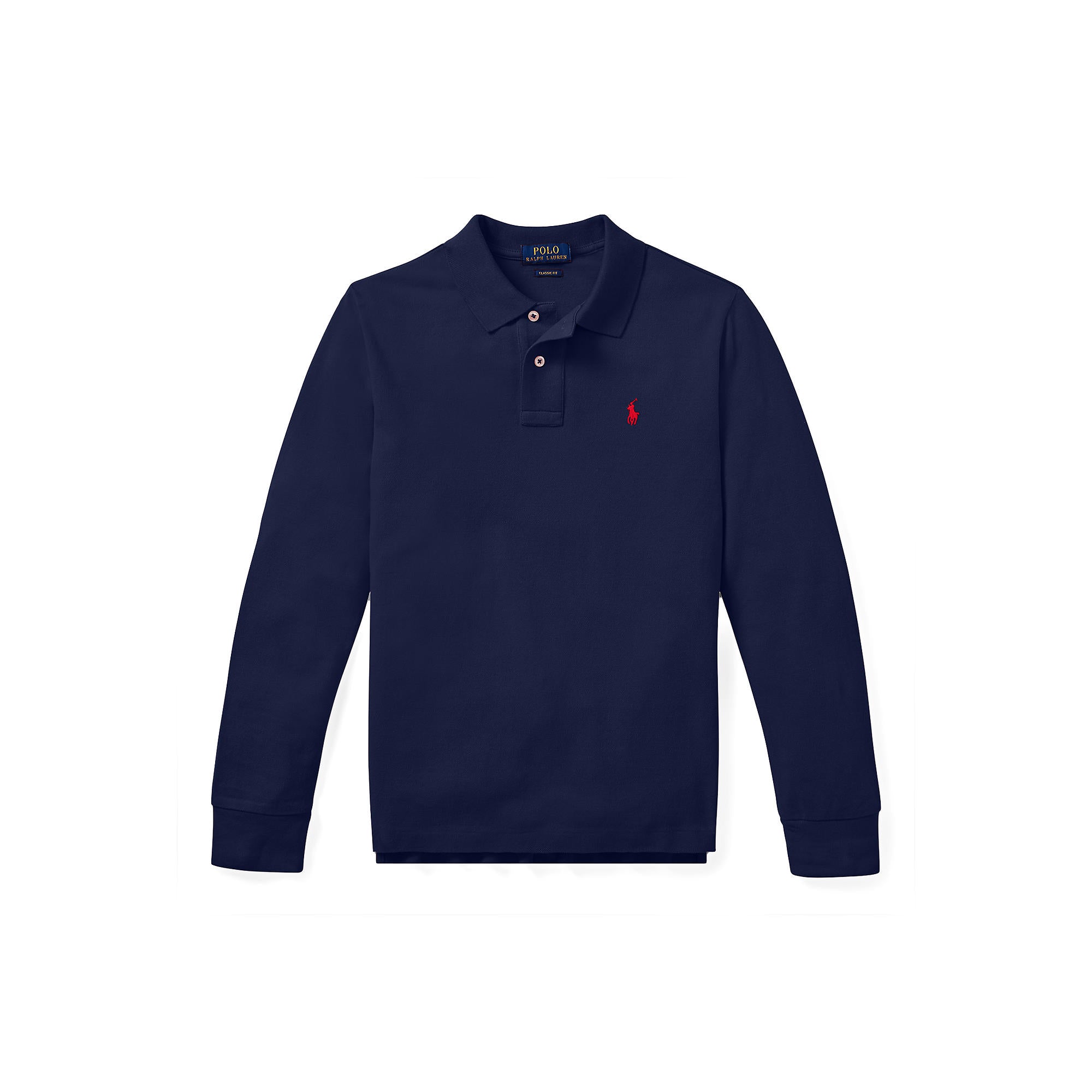 Ralph Lauren Boys Long Sleeve Mesh Polo