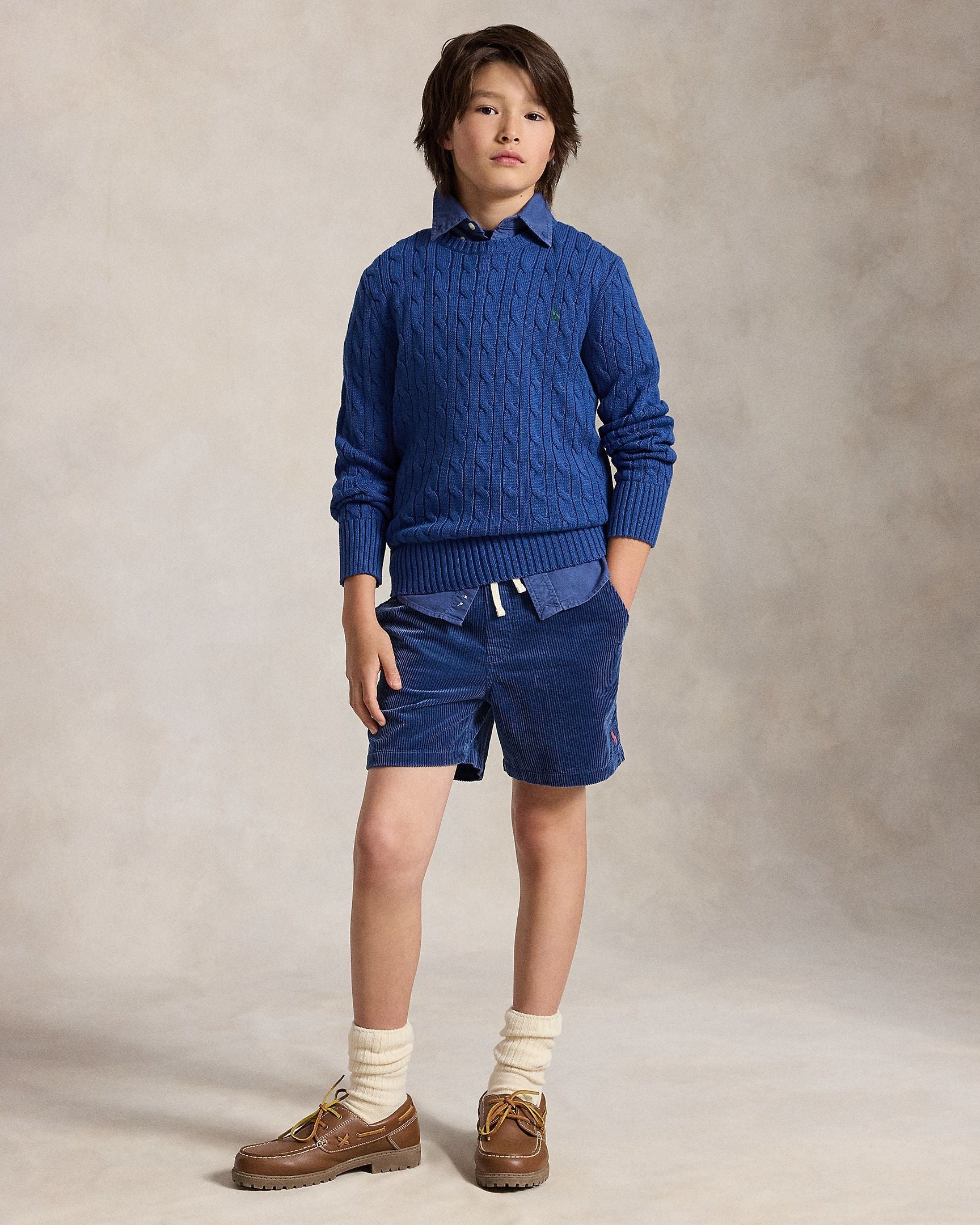 Polo Ralph Lauren Boys Combed Cotton Cable Knit Sweater