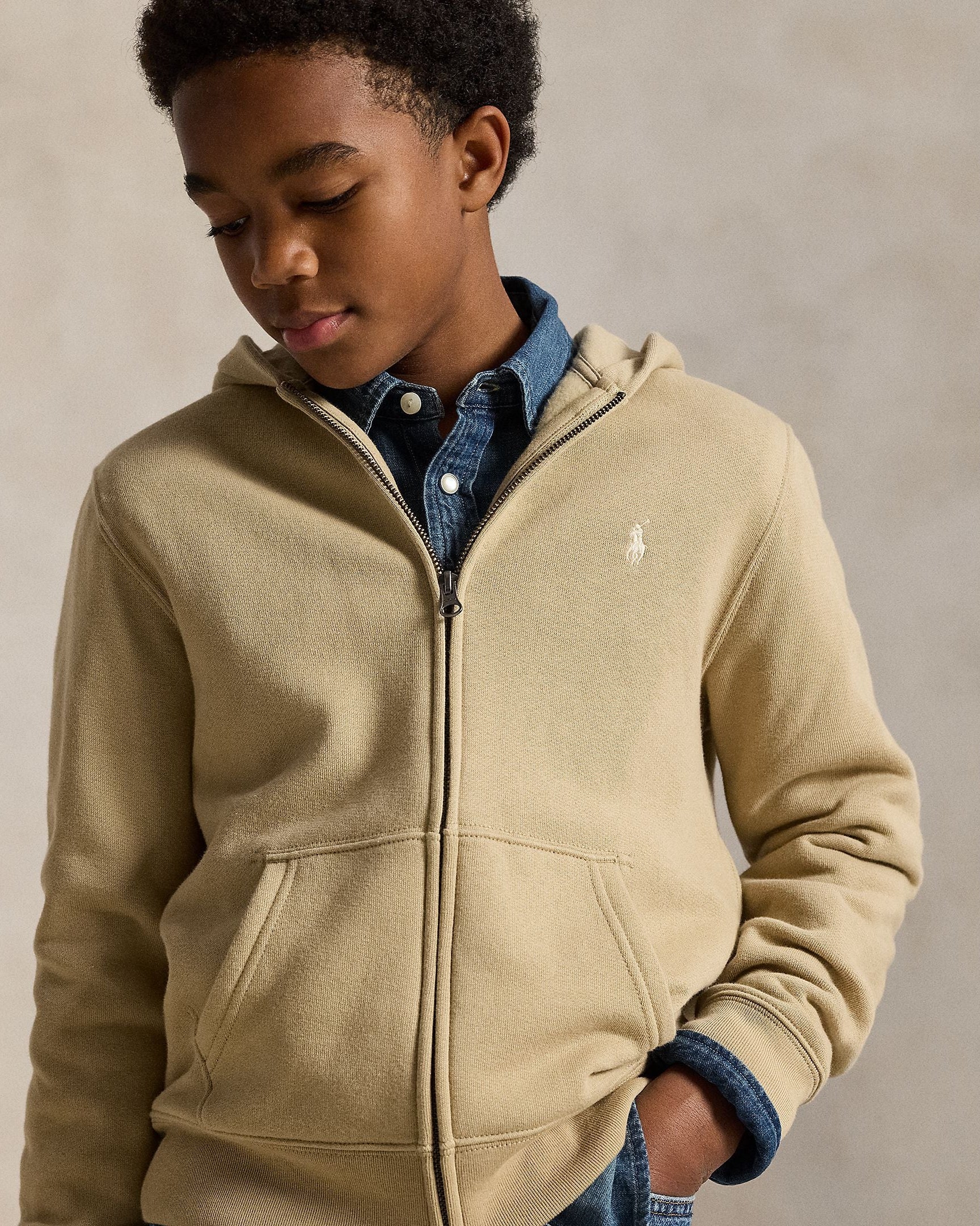 Polo Ralph Lauren Boys Seasonal Zip-Up Fleece Hoodie