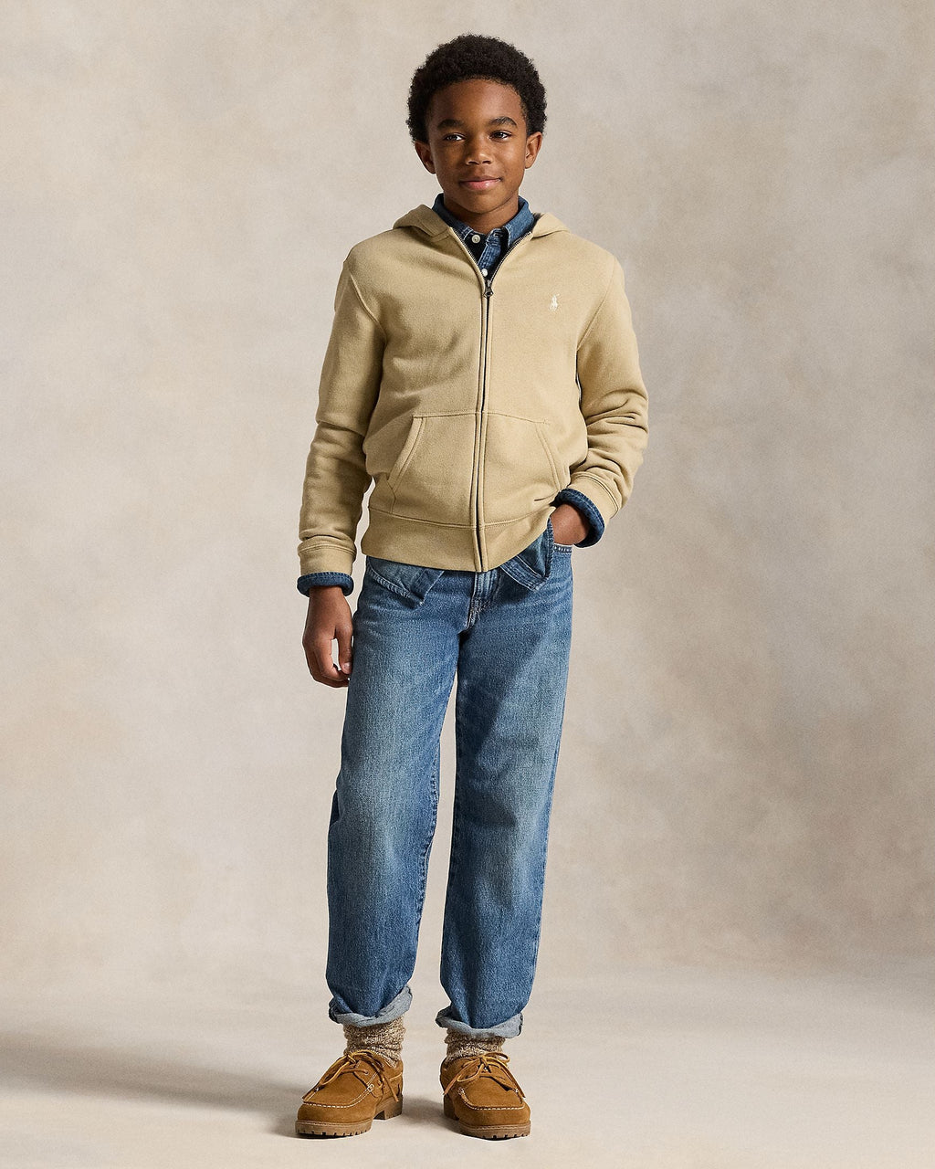 Polo Ralph Lauren Boys Seasonal Zip-Up Fleece Hoodie