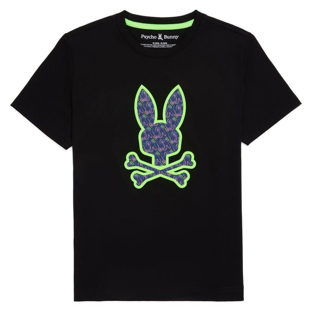Psycho Bunny Kids Belmont Black T-Shirt_ B0u690a2pc - 001 - NorthBoys