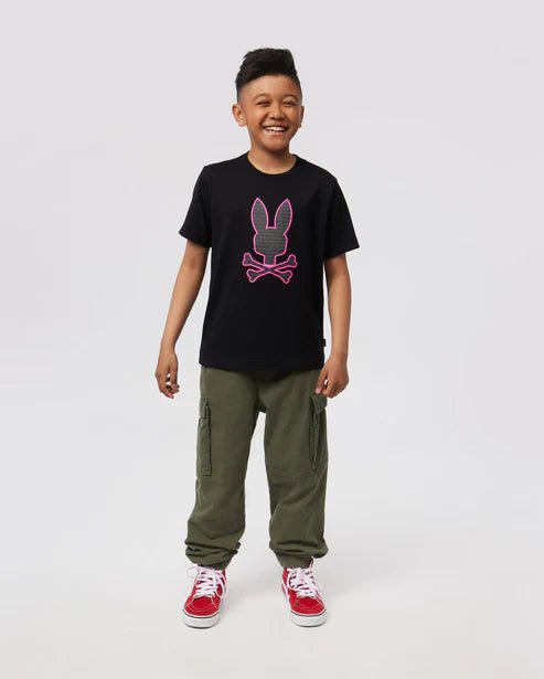 Psycho Bunny Kids Black Harvey Graphic T-Shirt_ B0U309Z1PC - 001 - NorthBoys