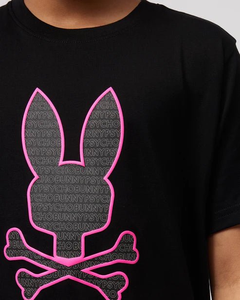 Psycho Bunny Kids Black Harvey Graphic T-Shirt_ B0U309Z1PC - 001 - NorthBoys