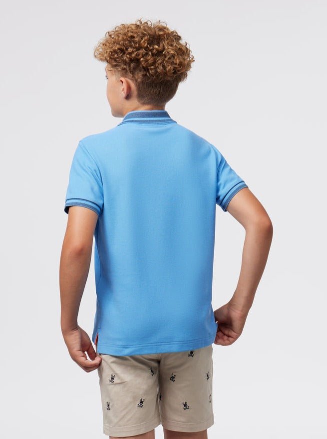 Psycho Bunny Kids Blue Chester Polo_ B0K333Z1PC - 425 - NorthBoys