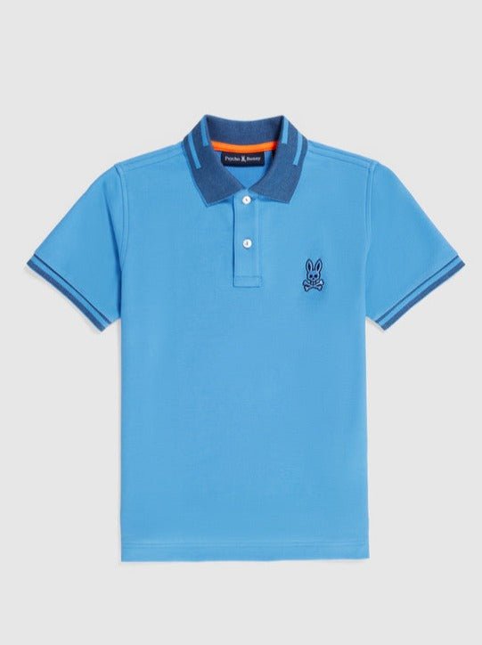 Psycho Bunny Kids Blue Chester Polo_ B0K333Z1PC - 425 - NorthBoys