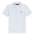 Psycho Bunny Kids Colton Pique White Polo_ B0k825a2pc - 100 - NorthBoys