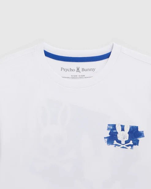 Psycho Bunny Kids White Dolton T-Shirt_ B0U326Z1PC - 100 - NorthBoys