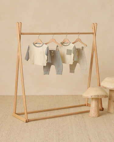 Quincy Mae Raglan Tee Shirt & Drawstring Pant Set_ QM258SSCA/QM003NBLA
