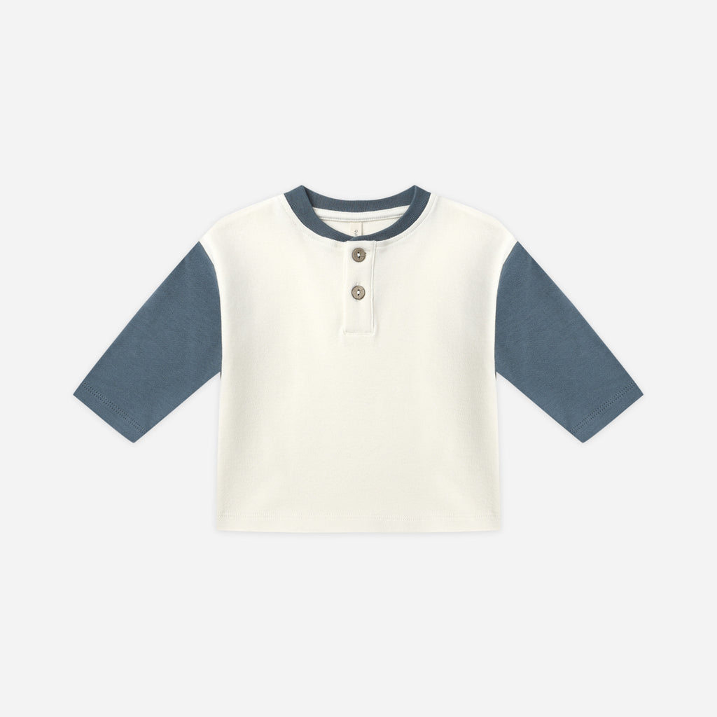 Quincy Mae Baby Boys Long Sleeve Henley Tee_ QM451THJW