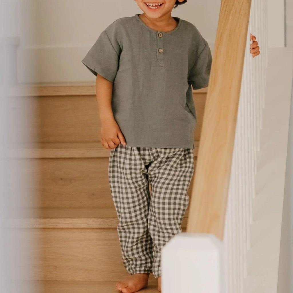 Quincy Mae Baby Woven Pants _Green QM042 - P1219 - NorthBoys