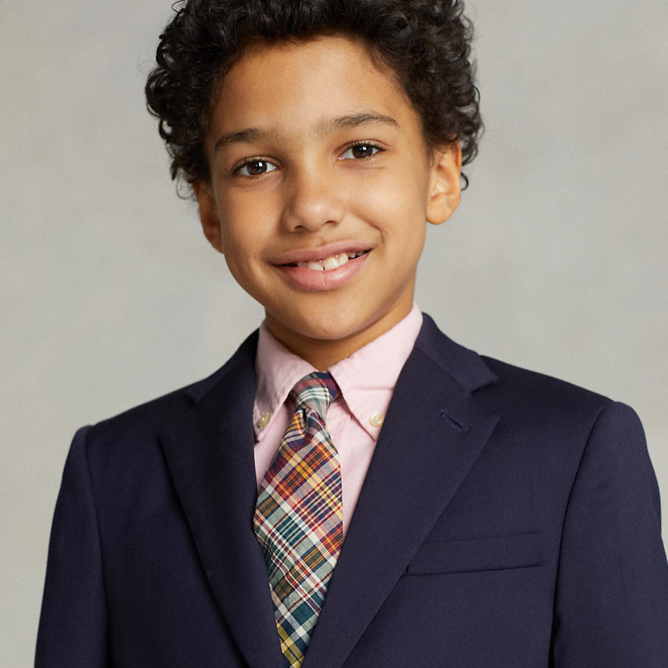 Ralph Lauren Boys Fine Tailoring Navy Wool Twill Suit-NorthBoys