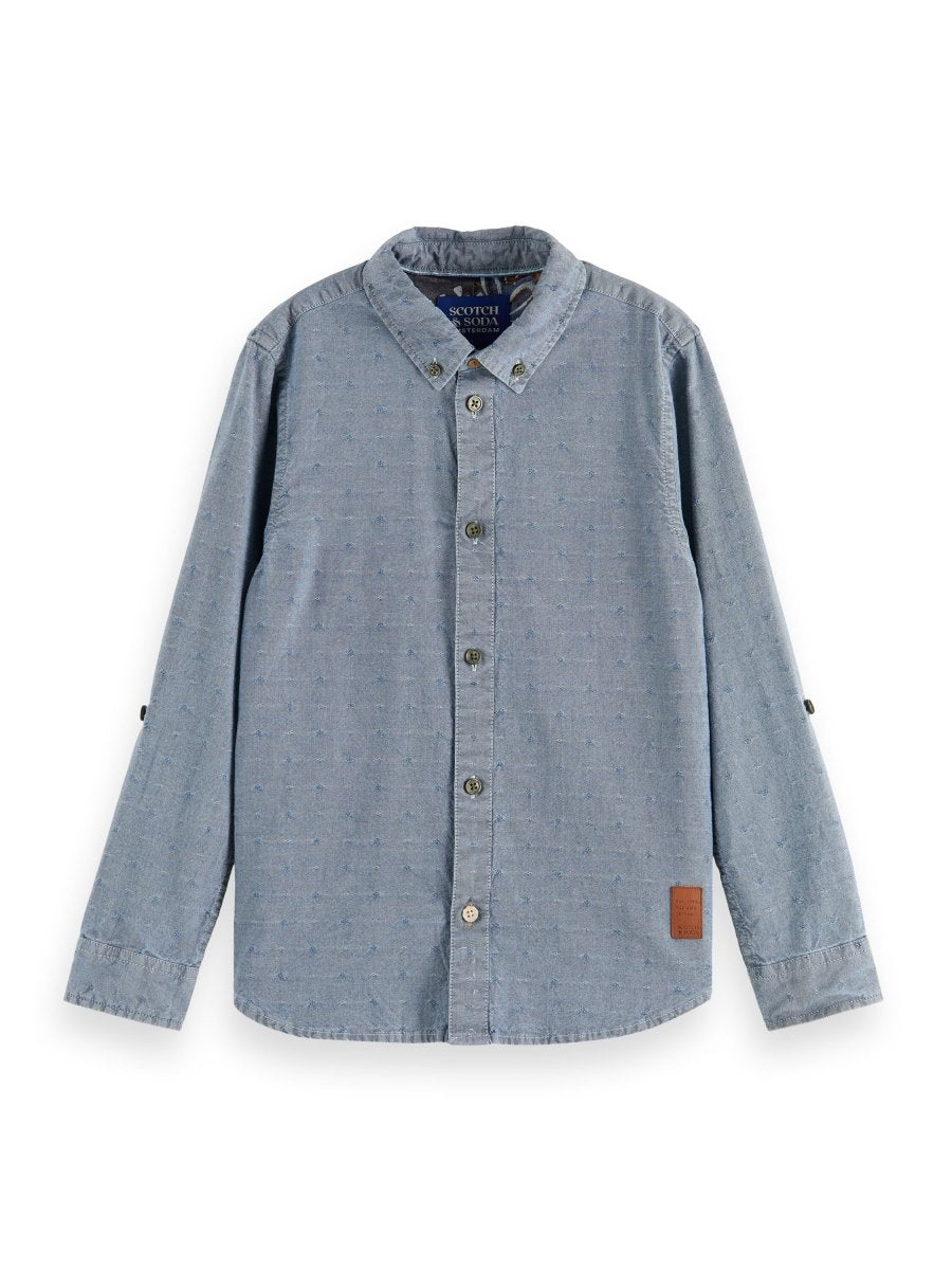 Scotch & Soda Boys Blue Denim Shirt_174054 - 0089 - NorthBoys