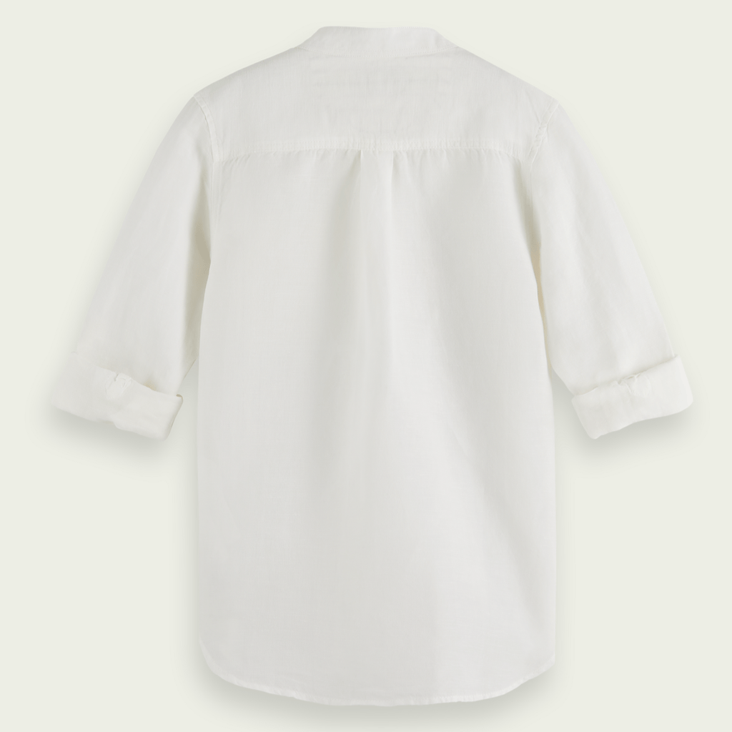 Scotch & Soda Boys Long Sleeve Linen Shirt _White 170510 - 0006 - NorthBoys