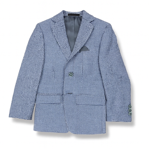 Tallia Boys Blue White Check Sports Jacket_ Z0071-NorthBoys