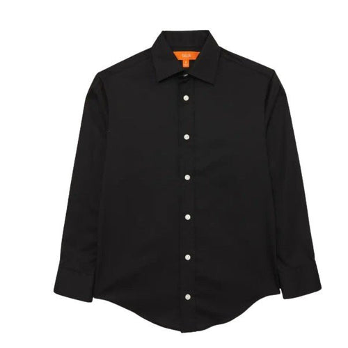 Tallia Boys Solid Black Dress Shirt - NorthBoys