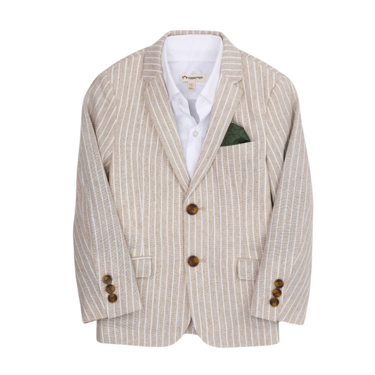 Appaman Boys Two Piece Natural Striped Suit_ F8SPJ