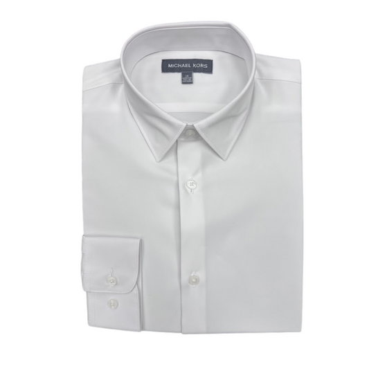 Michael Kors boys white dress shirt