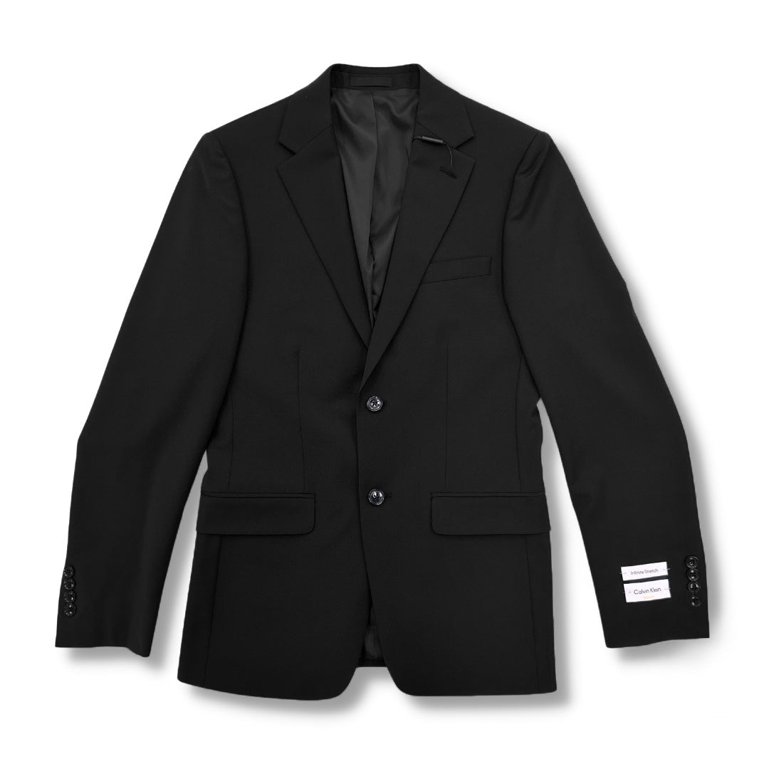 Calvin Klein Mens Wool Skinny Fit Black Suit Separate Jacket_7QX0001 - NorthBoys