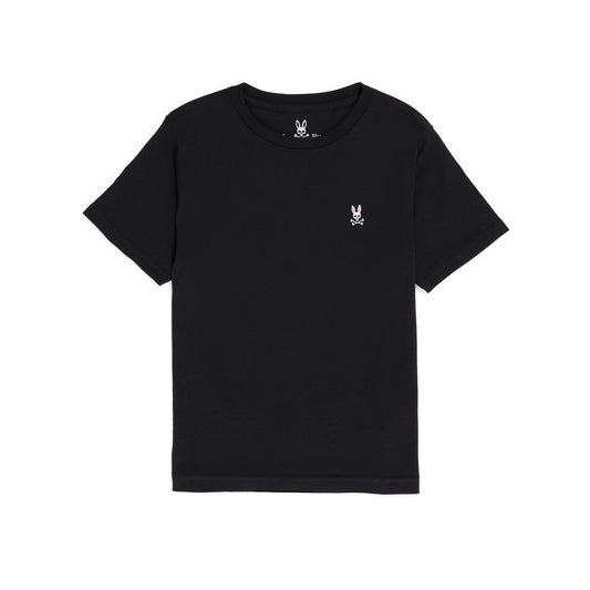 Psycho Bunny Kids Black Classic Crew Neck T-Shirt_ B0U014CRPC-001