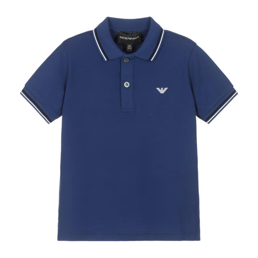 Emporio Armani Boys Blue Polo _ 8N4FB3-1JPTZ-0938