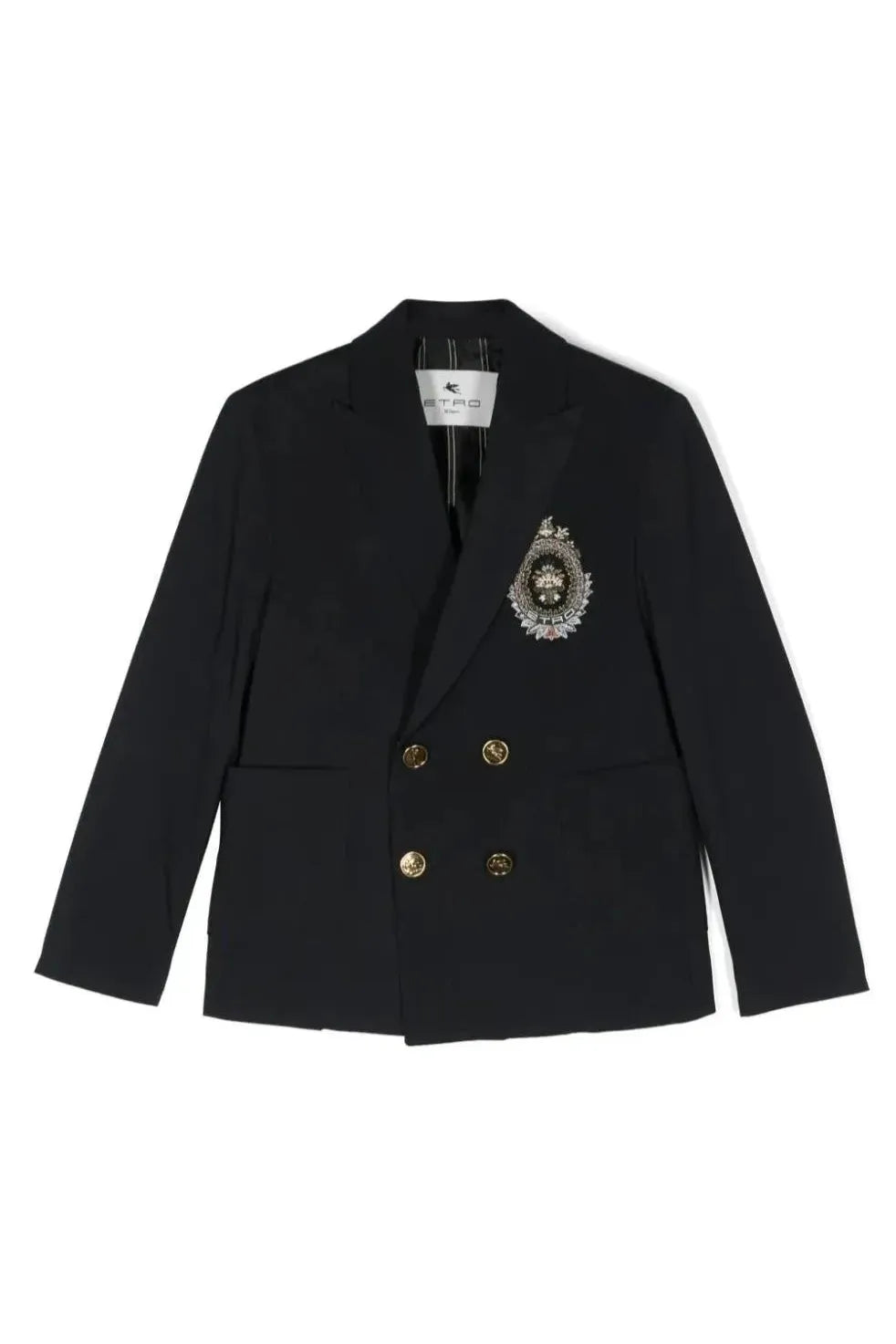Etro Boys Navy Double Breasted Suit-NorthBoys