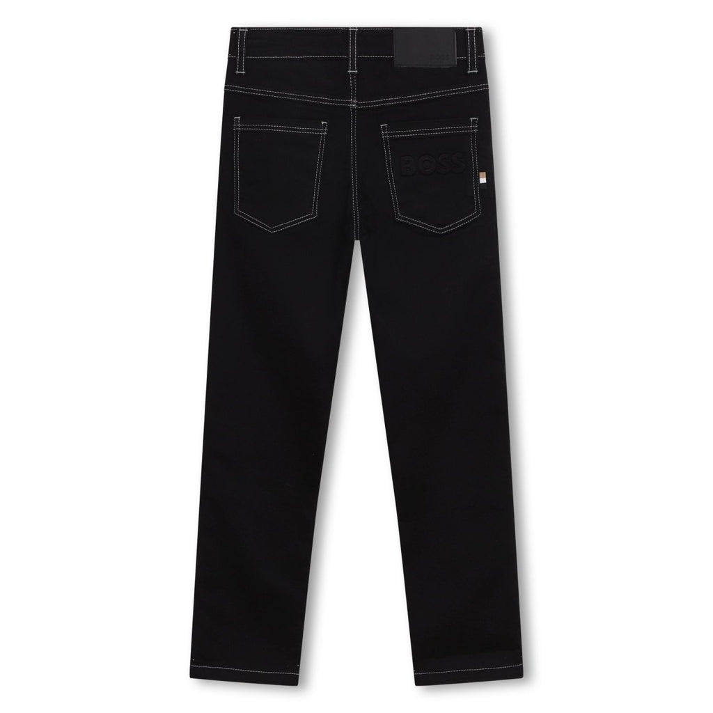 Hugo Boss Boys Black Denim Slim Fit Jeans_J24875 - Z11 - NorthBoys