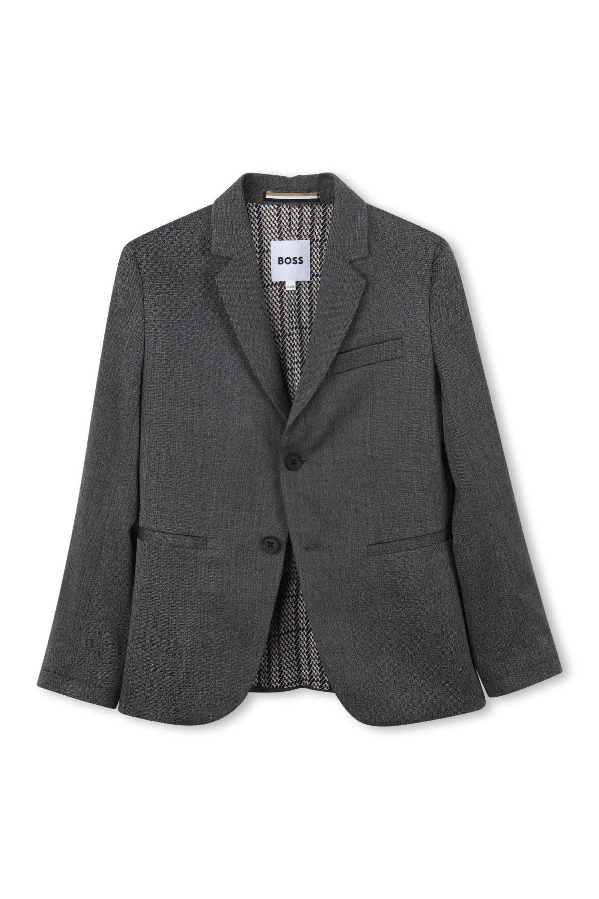 Hugo Boss Boys Slim Grey Suit_ J52383/J52302-NorthBoys